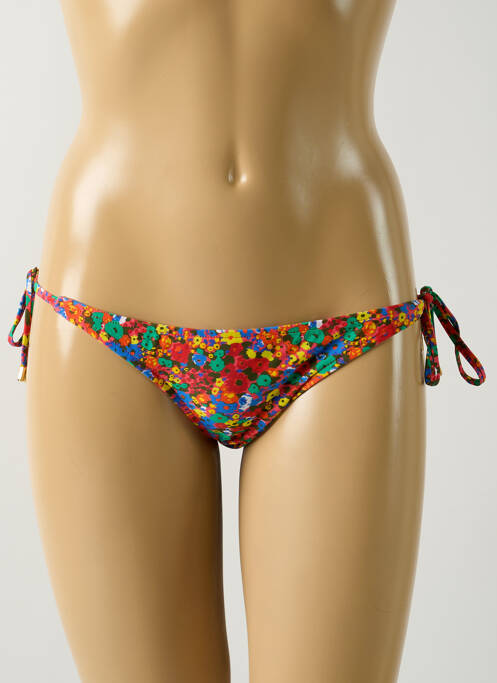 Bas de maillot de bain imprimé fleurs bikini jaune SALINAS femme