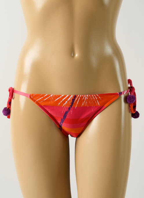 Bas de maillot de bain imprimé tie and dye bikini rose SALINAS femme