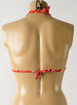 Haut de maillot de bain stretch haut triangles orange SALINAS femme