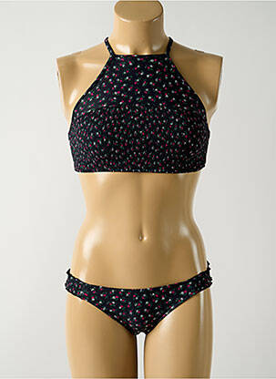 Maillot de bain 2 pièces stretch brassieres noir SALINAS femme