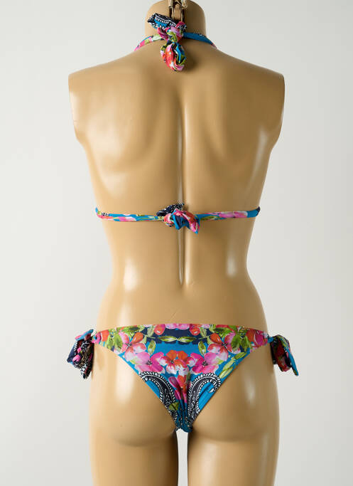 Maillot de bain 2 pièces bleu SALINAS pour femme