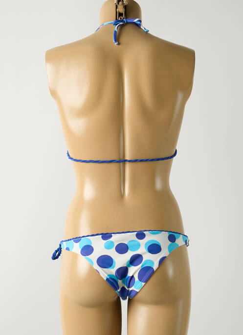 Maillot de bain 2 pièces bleu SALINAS femme