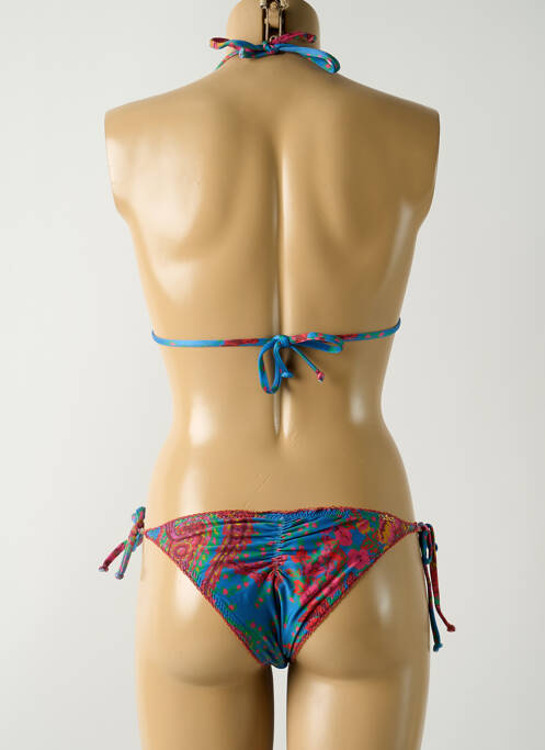 Maillot de bain 2 pièces bleu SALINAS pour femme