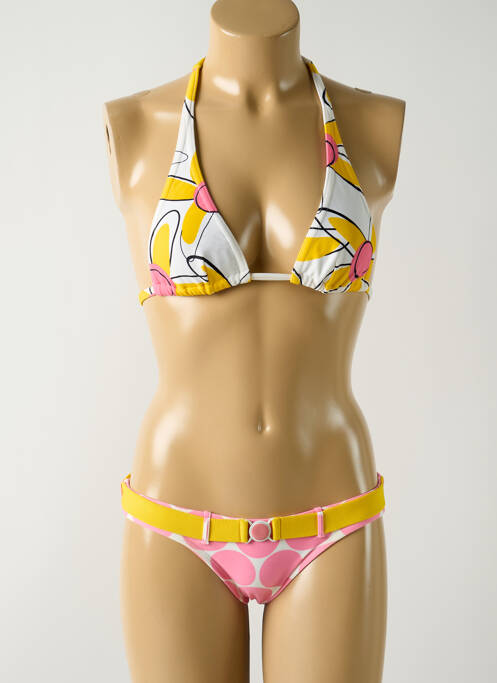 Maillot de bain 2 pièces jaune SALINAS pour femme