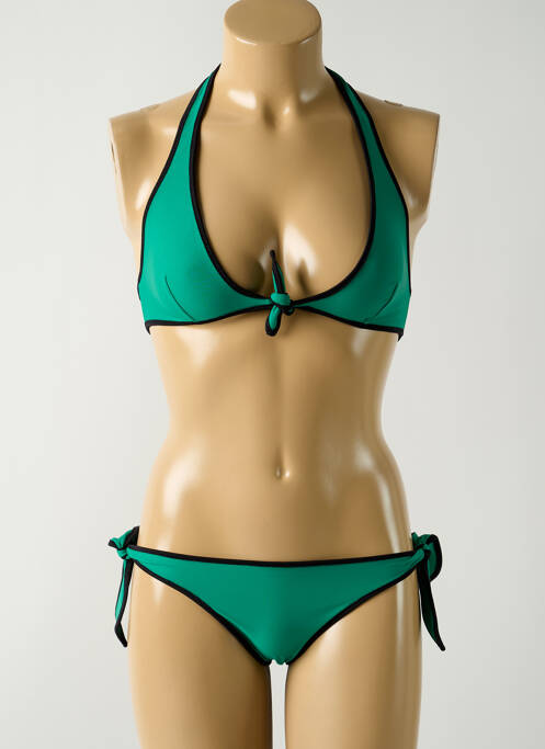 Maillot de bain 2 pièces vert SALINAS pour femme