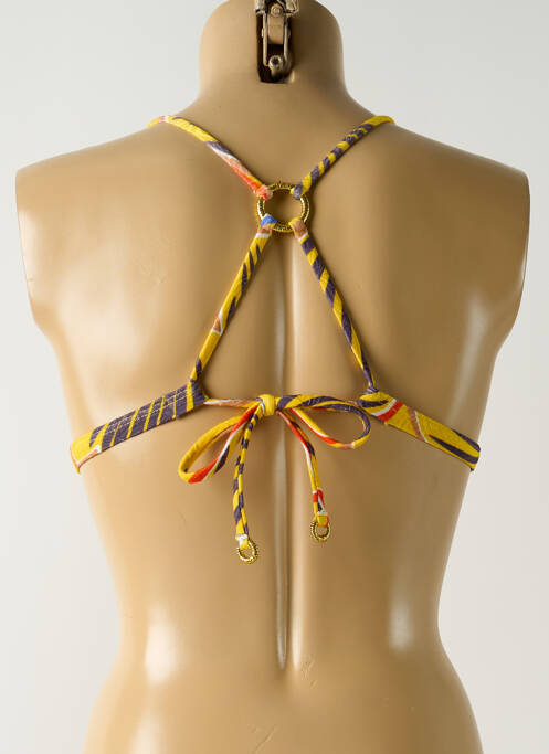 Haut de maillot de bain jaune SALINAS femme