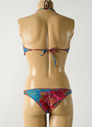Maillot de bain 2 pièces stretch haut soutien-gorge avec mousse de rembourrage amovible bleu SALINAS femme