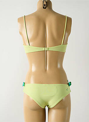 Maillot de bain 2 pièces stretch haut soutien-gorge emboitant vert SALINAS femme