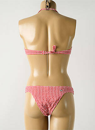 Maillot de bain 2 pièces stretch haut soutien-gorge emboitant rouge SALINAS femme