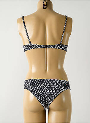 Maillot de bain 2 pièces stretch haut soutien-gorge emboitant noir SALINAS femme