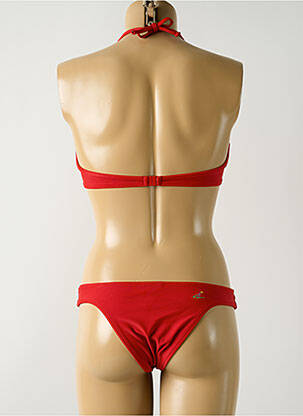 Maillot de bain 2 pièces stretch haut soutien-gorge emboitant rouge SALINAS femme