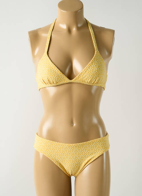 Maillot de bain 2 pièces jaune SALINAS pour femme