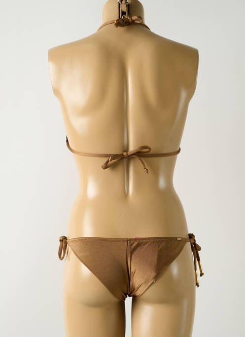 Maillot de bain 2 pièces marron SALINAS pour femme