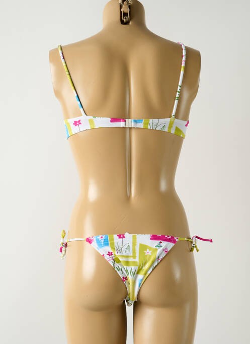 Maillot de bain 2 pièces stretch haut soutien-gorge emboitant vert SALINAS femme
