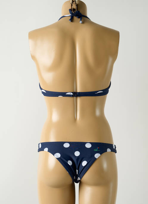 Maillot de bain 2 pièces stretch haut soutien-gorge emboitant bleu SALINAS femme
