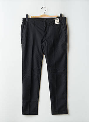 Pantalon chino tissage popeline taille normale noir REIKO femme