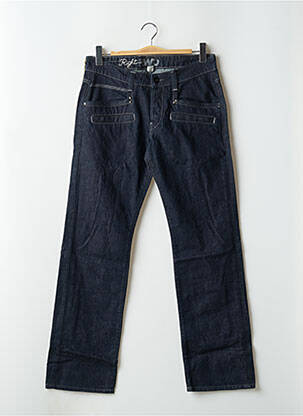 Jeans coupe droite taille normale taille normale bleu RWD femme