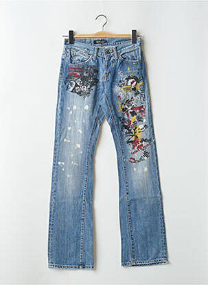 Jean coupe flare taille normale taille normale bleu RWD femme