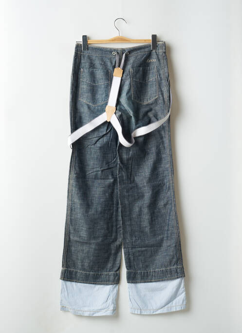 Jeans coupe droite bleu SCHOOL RAG pour femme