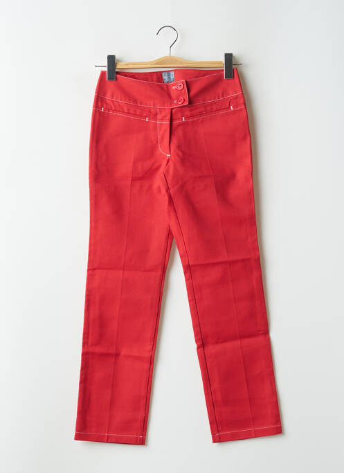 Pantalon slim rouge TIM BARGEOT pour femme