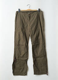 Pantalon large tissage popeline taille normale vert TEDDY SMITH femme