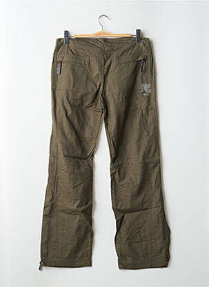 Pantalon large tissage popeline taille normale vert TEDDY SMITH femme