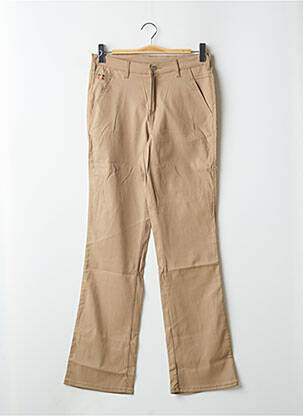 Pantalon droit stretch taille haute beige CIMARRON femme