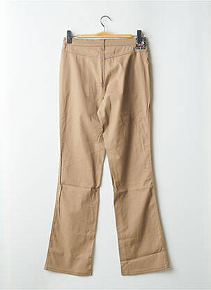 Pantalon droit stretch taille haute beige CIMARRON femme