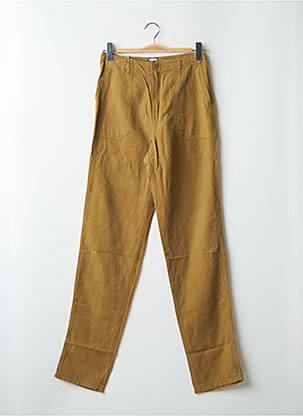 Pantalon droit taille à pinces taille haute beige TEDDY SMITH femme