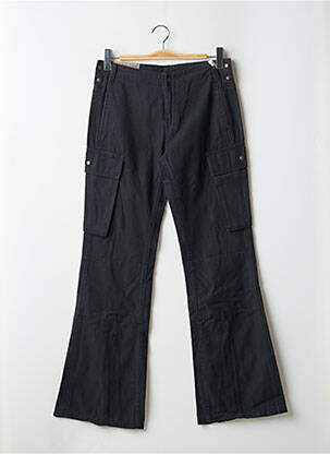 Pantalon cargo poches taille normale noir TEDDY SMITH femme