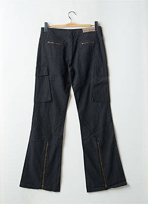 Pantalon cargo poches taille normale noir TEDDY SMITH femme