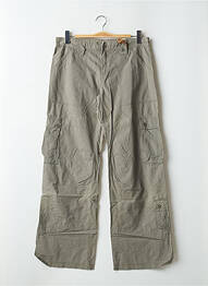 Pantalon cargo poches taille normale vert TEDDY SMITH femme