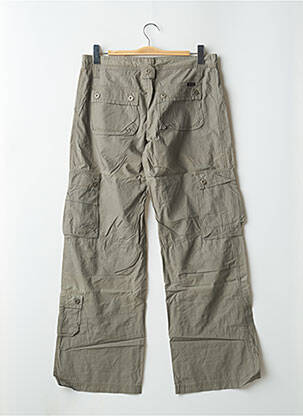 Pantalon cargo poches taille normale vert TEDDY SMITH femme