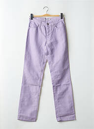 Pantalon droit taille normale taille normale violet TEDDY SMITH femme