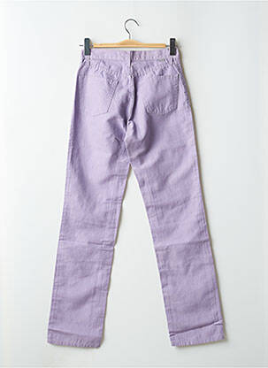Pantalon droit taille normale taille normale violet TEDDY SMITH femme