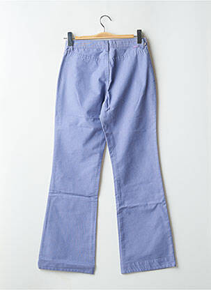 Pantalon droit fermeture zippée sous rabat boutonné taille normale violet TEDDY SMITH femme