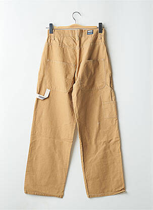 Pantalon droit fermeture zippée sous rabat boutonné beige TEDDY SMITH femme