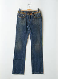 Jeans coupe droite taille basse taille basse bleu TEDDY SMITH femme