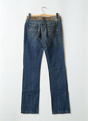 Jeans coupe droite taille basse taille basse bleu TEDDY SMITH femme