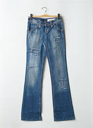 Jeans bootcut poches taille basse bleu TEDDY SMITH femme