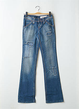 Jeans bootcut poches taille basse bleu TEDDY SMITH femme