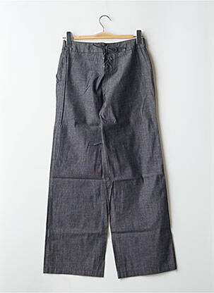 Pantalon large fermeture zip latéral taille normale bleu TEDDY SMITH femme