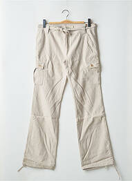 Pantalon cargo poches taille normale beige TEDDY SMITH femme