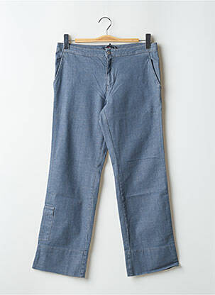 Pantalon droit stretch taille basse bleu TEDDY SMITH femme