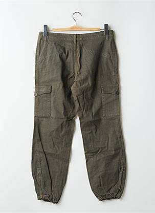 Pantalon cargo poches taille normale vert TEDDY SMITH femme