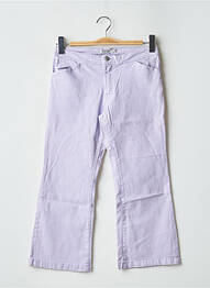 Pantacourt stretch taille basse violet TEDDY SMITH femme
