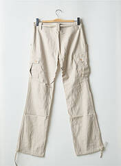 Pantalon cargo beige TEDDY SMITH pour femme seconde vue