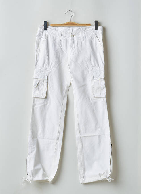 Pantalon cargo blanc TEDDY SMITH pour femme