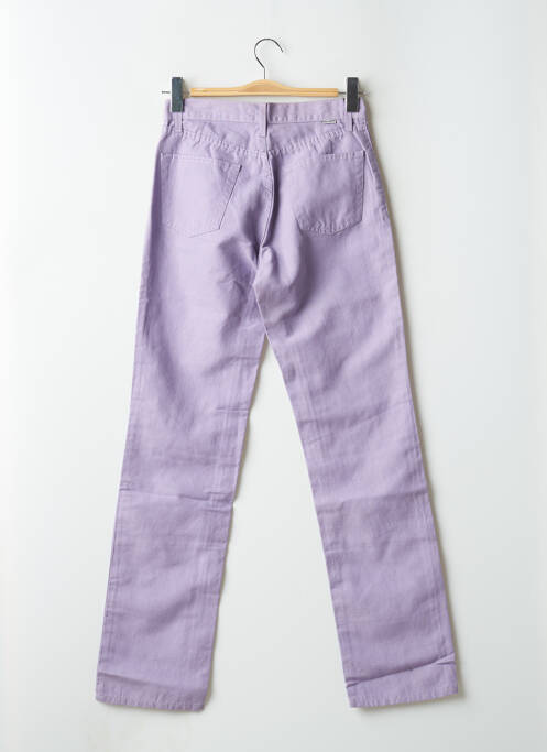 Pantalon droit violet TEDDY SMITH pour femme