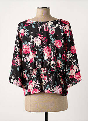 Blouse imprimé fleurs manches longues noir VINTAGE LOVE femme